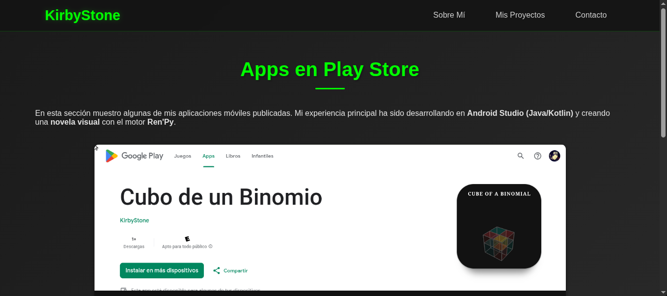 Preview de Apps en Playstore